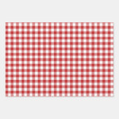 Gemengde rode witte Patronen Stripes Gingham Polka Inpakpapier Vel (Voorkant 2)