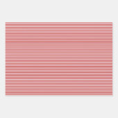 Gemengde rode witte Patronen Stripes Gingham Polka Inpakpapier Vel (Voorkant)