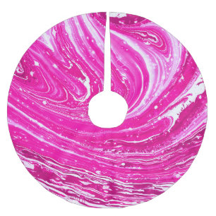 Gemengde roze verfachtergrond. kerstboom rok