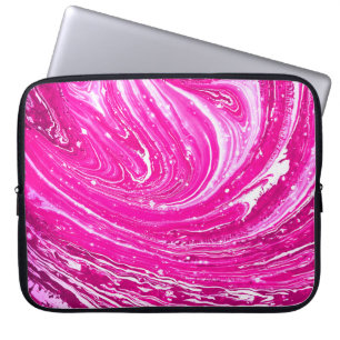 Gemengde roze verfachtergrond. laptop sleeve