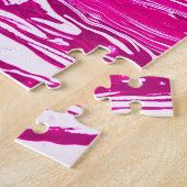 Gemengde roze verfachtergrond. legpuzzel (Zijkant)