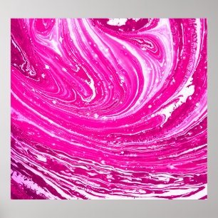 Gemengde roze verfachtergrond. poster