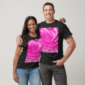 Gemengde roze verfachtergrond. t-shirt (Unisex)