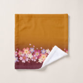 Gemengde Sakura Blossom Kimono Style Burgundy & Go Bad Handdoek (Wasdoekje)