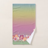 Gemengde Sakura Blossom Kimono Style Rainbow Bad Handdoek (Handdoek)