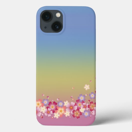 Gemengde Sakura Blossom Kimono Style Rainbow Case-Mate iPhone Case (Achterkant)