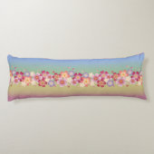 Gemengde Sakura Blossom Kimono Style Rainbow Lichaamskussen (Achterkant)