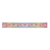 Gemengde Sakura Blossom Kimono Style Rainbow Satijnen Lint (Voorkant)