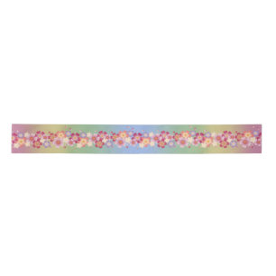 Gemengde Sakura Blossom Kimono Style Rainbow Satijnen Lint