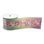 Gemengde Sakura Blossom Kimono Style Rainbow Satijnen Lint (Spoel)