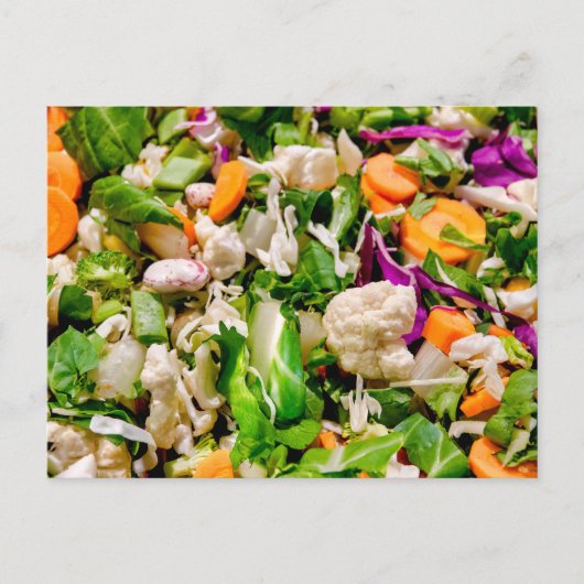 Gemengde salade briefkaart (Voorkant)
