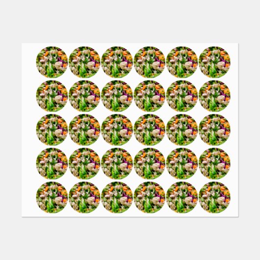 Gemengde salade labels (Vel)