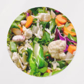 Gemengde salade labels (Design 1)