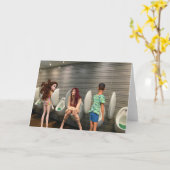 Gemengde sekse toilet. kaart (Gele Bloem)