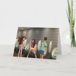 Gemengde sekse toilet. kaart