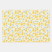 Gemengde set van menorah- en kaarspatronen inpakpapier vel (Voorkant 3)