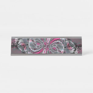 Gemengde signalen bureau naambordje