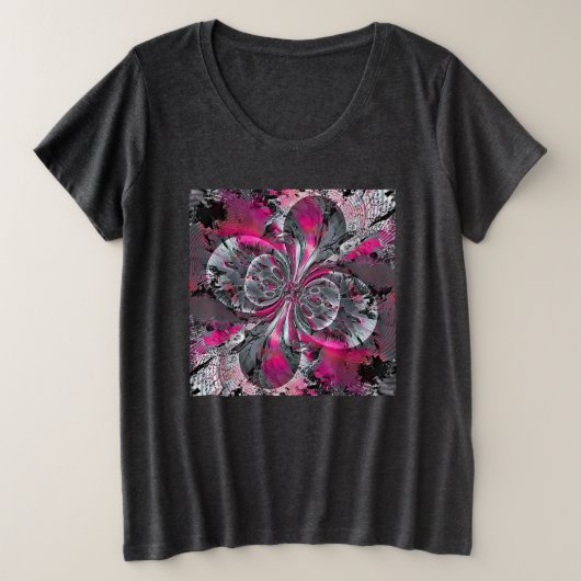 Gemengde signalen plus grootte T-shirt (Design voorkant)