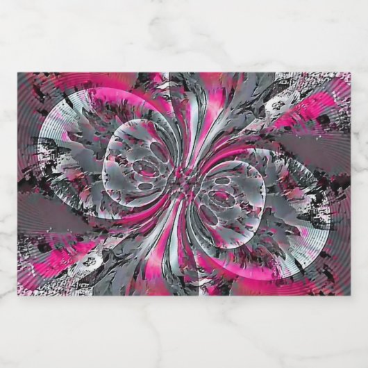 Gemengde signalen sparkling wijnetiket (Enkel label)