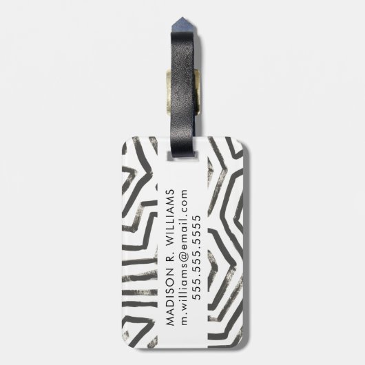 Gemengde signalen V Bagagelabel (Achterkant verticaal)