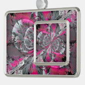 Gemengde signalen verzilverd omlijst ornament (Links)
