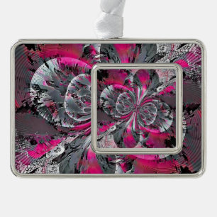 Gemengde signalen verzilverd omlijst ornament