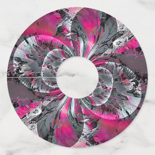 Gemengde signalen wijnglaslabel (Achterkant)