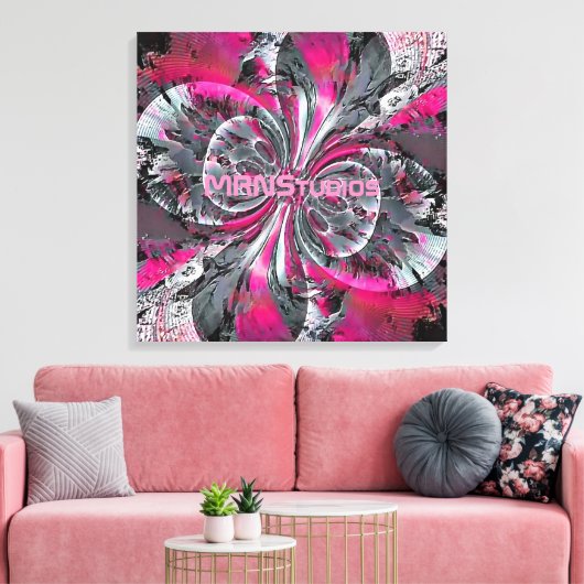 Gemengde signeerscanvas afdrukken (Insitu (Woonkamer))