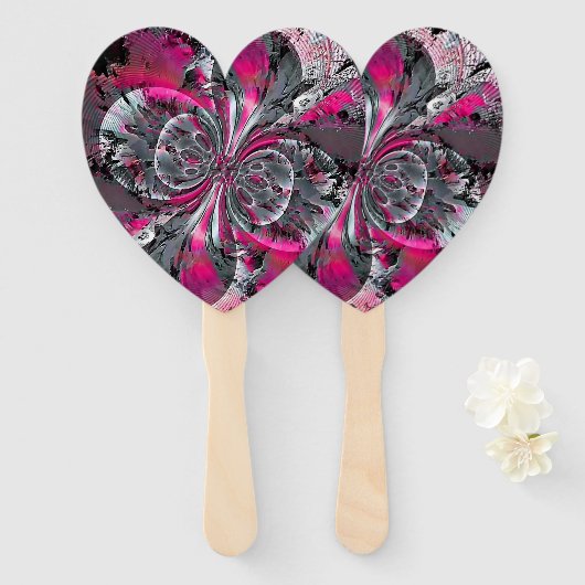 Gemengde signeershandventilator handwaaier (Voorkant en achterkant)