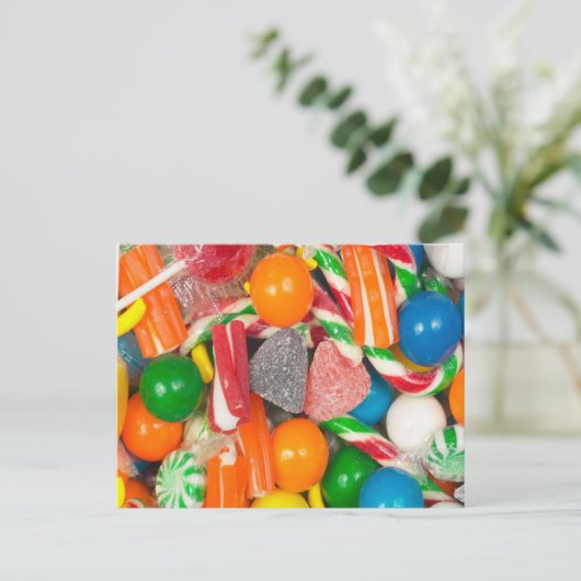 Gemengde Snoepjes - Briefkaart (Staand voorkant)