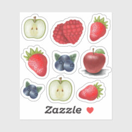 gemengde Stickers van vinylfruit