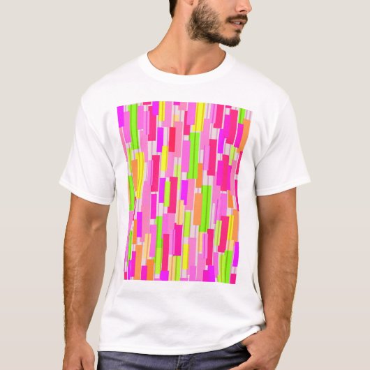 Gemengde streep t-shirt (Voorkant)
