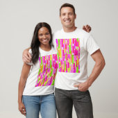 Gemengde streep t-shirt (Unisex)