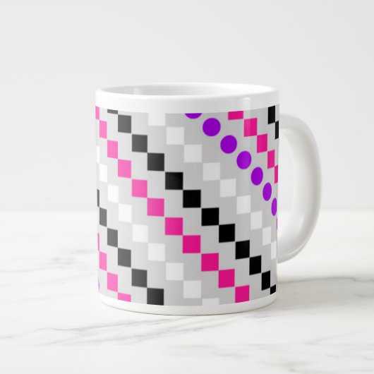 Gemengde stripe 2014 grote koffiekop (Voorkant rechts)