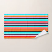 Gemengde strips bad handdoek (Handdoek)
