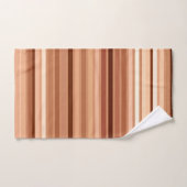 Gemengde strips, bruin, tan en crème bad handdoek (Handdoek)