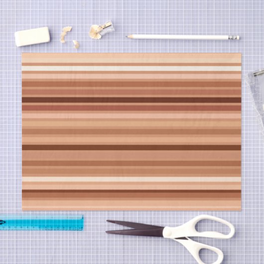 Gemengde strips, bruin, tan en crème tissuepapier (Craft)