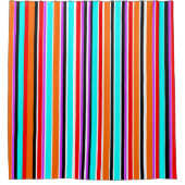 Gemengde strips douchegordijn (Voorkant)