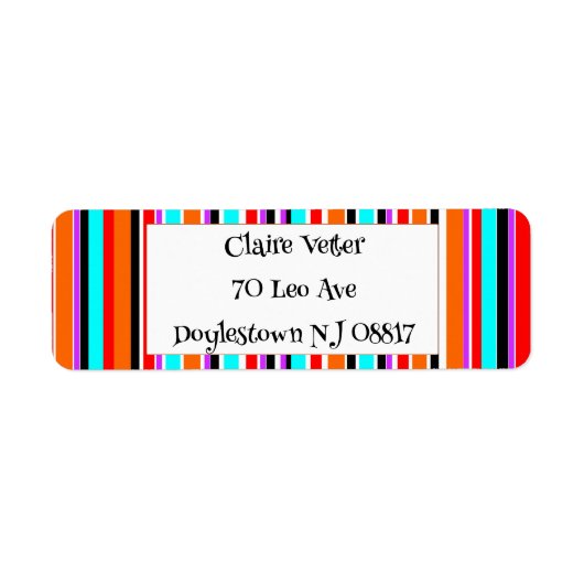 Gemengde strips etiket (Voorkant)
