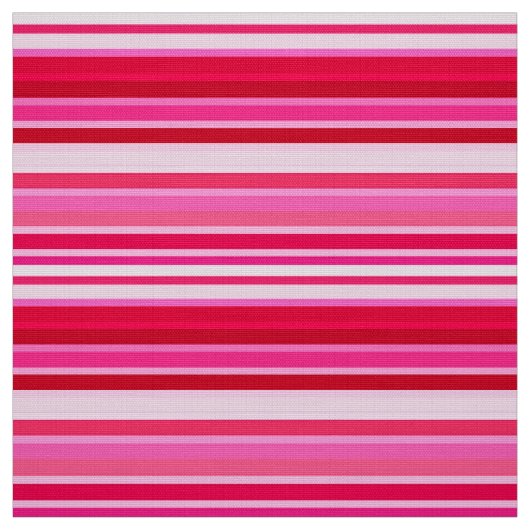 Gemengde strips, Fuchsia, Maroon en Roze  Stof (Swatch)