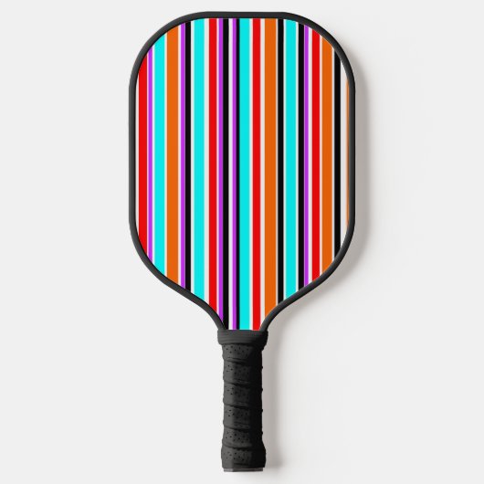 Gemengde strips pickleball paddle (Voorkant)