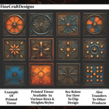 Gemengde Tegels - Bruin, Sinaasappel, Blauw AA3 De