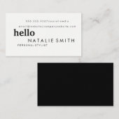 Gemengde tekst visitekaartje (Voorkant / Achterkant)