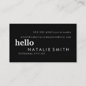 Gemengde tekst visitekaartje (Voorkant)