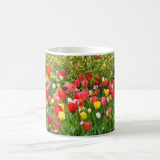 Gemengde tulpen floraal koffiemok (Center)