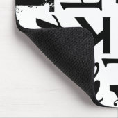 Gemengde Typografie Standard Mousepad Muismat (Hoek)