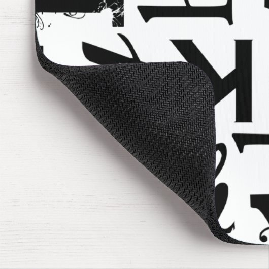 Gemengde Typografie Standard Mousepad Muismat (Hoek)