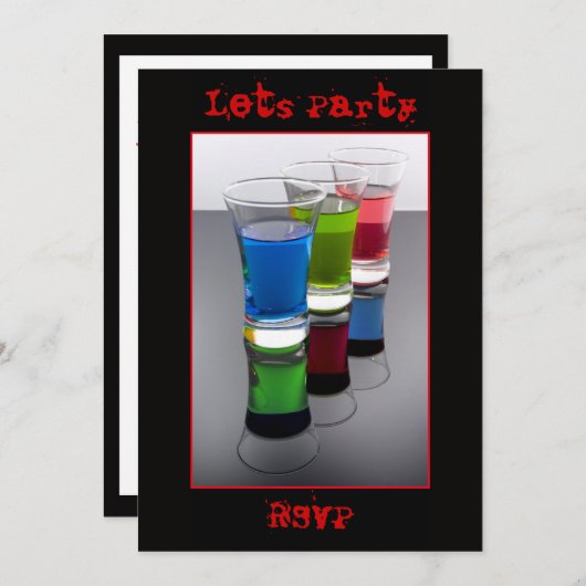 Gemengde Uitnodiging (Voorkant / Achterkant)