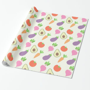 Gemengde vegetatiestructuur cadeaupapier