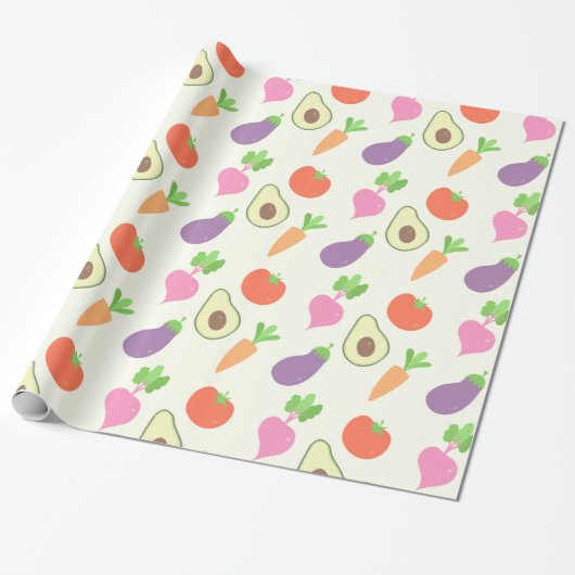 Gemengde vegetatiestructuur cadeaupapier (Uitgerold)